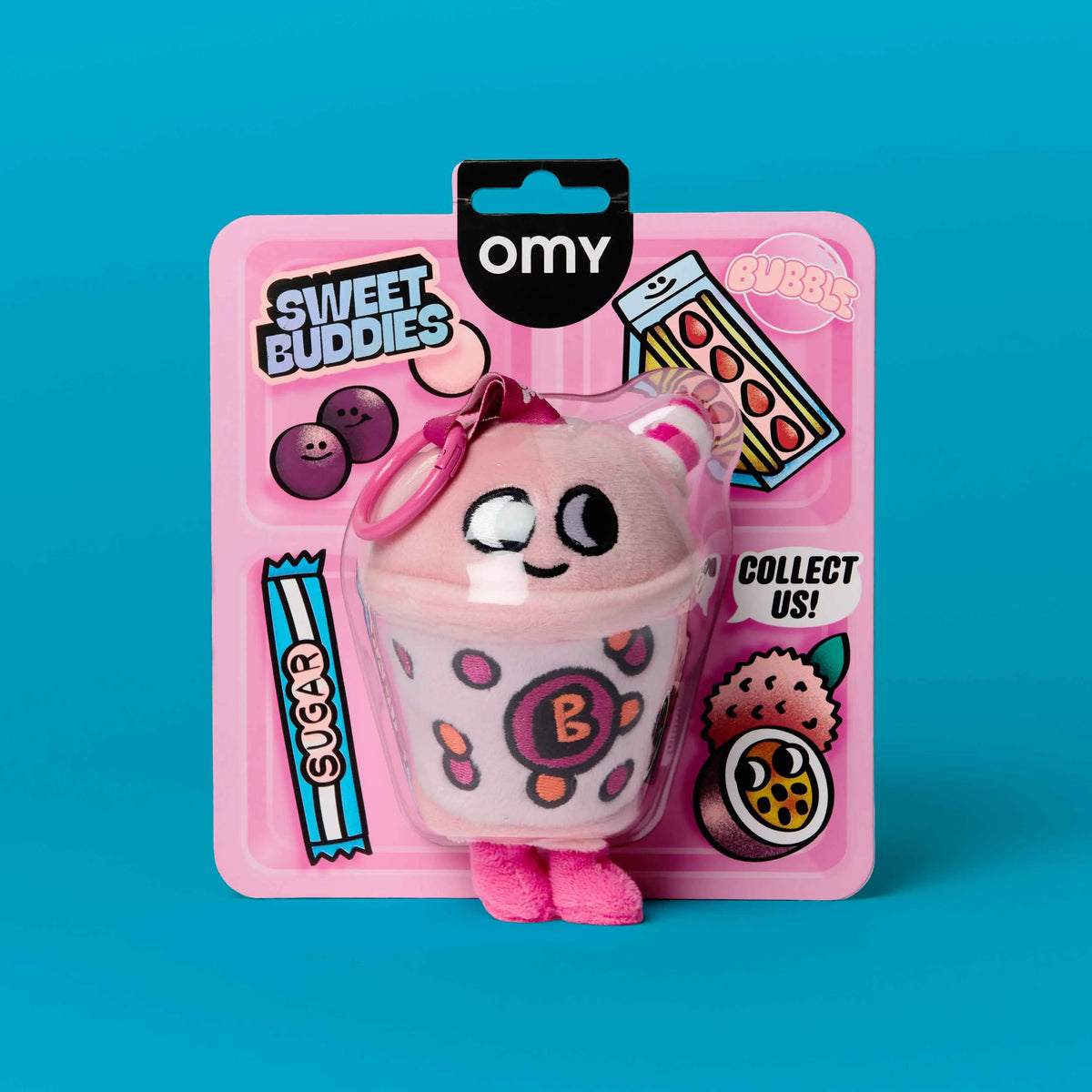 Peluche Bubble Sweet Buddies OMY dans son packaging illustré