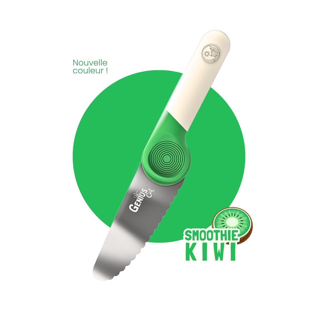 Couteau éducatif Genius Cut - Smoothie Kiwi – couteau éducatif enfant Les Petits Architectes