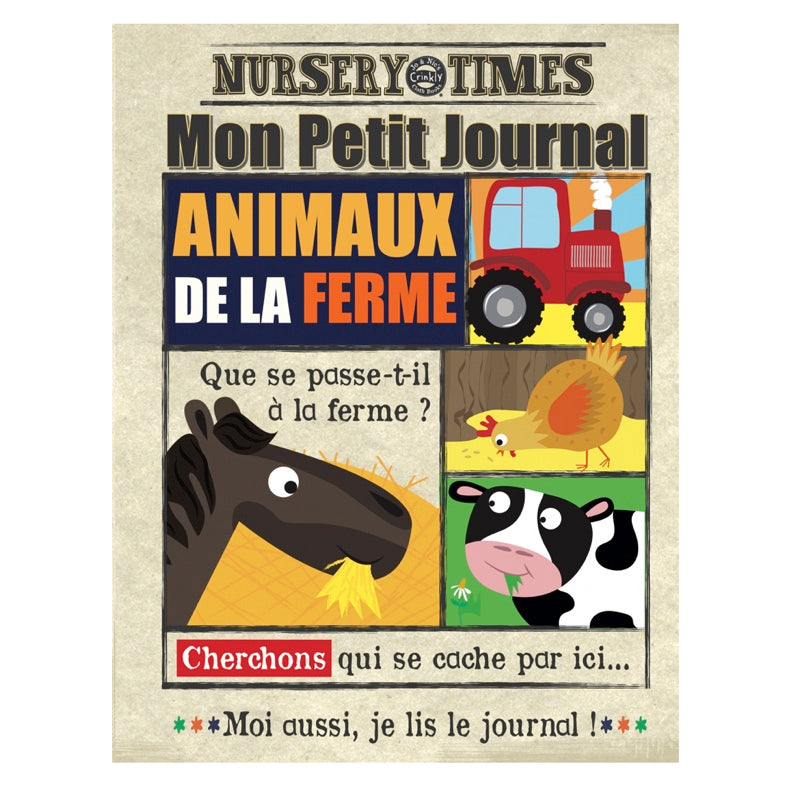 Crinkly La Ferme – livre tissu bébé Bayard Jeunesse