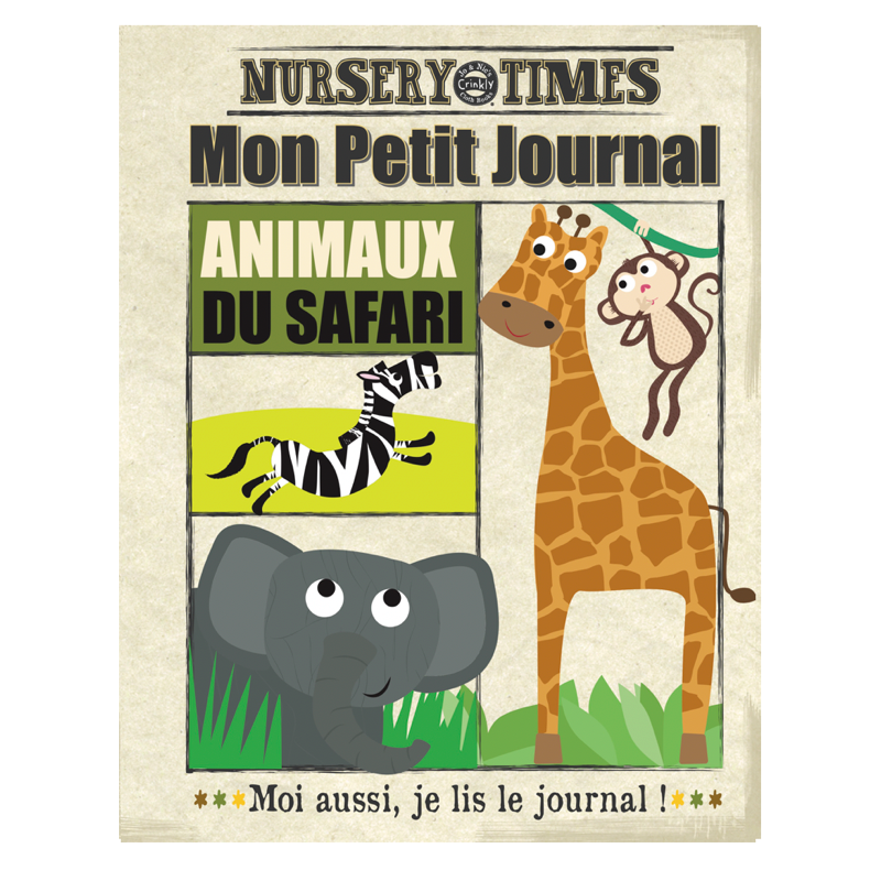 Crinkly Le Safari – livre tissu bébé Bayard Jeunesse