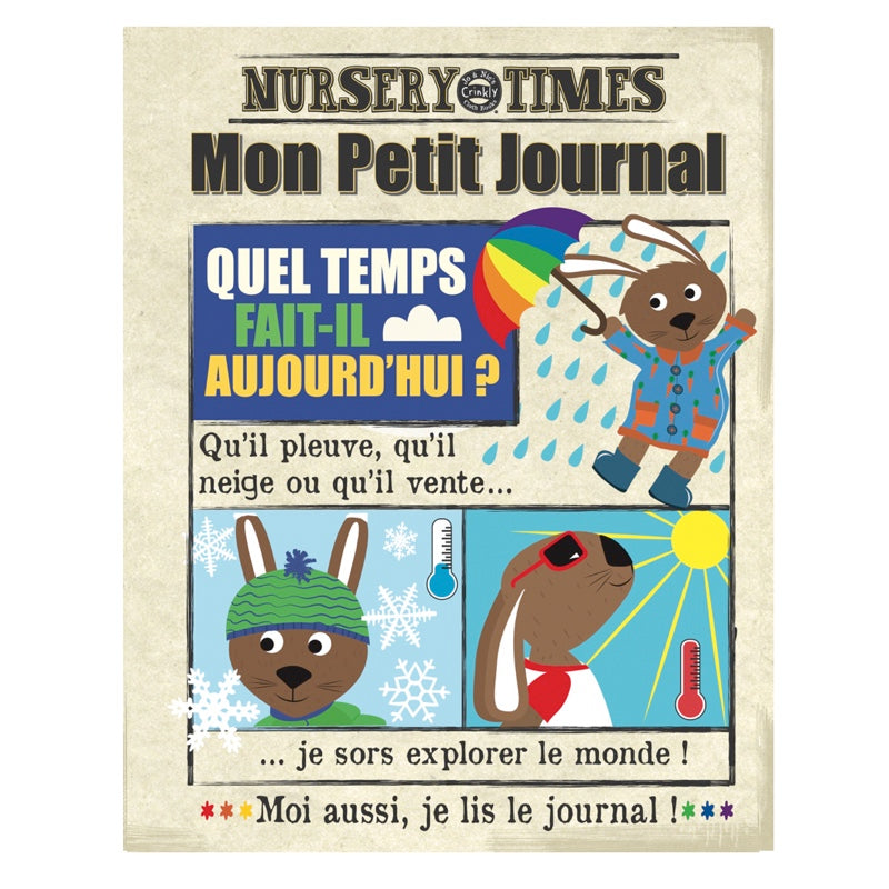Crinkly La Météo – livre tissu bébé Bayard Jeunesse