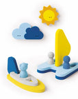 Puzzle friends - Mettre les voiles Quut, mousse EVA douce, exempte de bisphénol A, de phtalates et de latex
