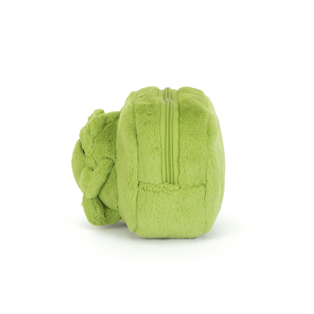 Trousse peluche Ricky Rain Frog Jellycat, idée cadeau de rentrée pour enfant