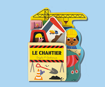 Imagier bébé tout-carton Le Chantier de Ingela P Arrhenius, Marcel &amp; Joachim : engins, métiers et outils du chantier