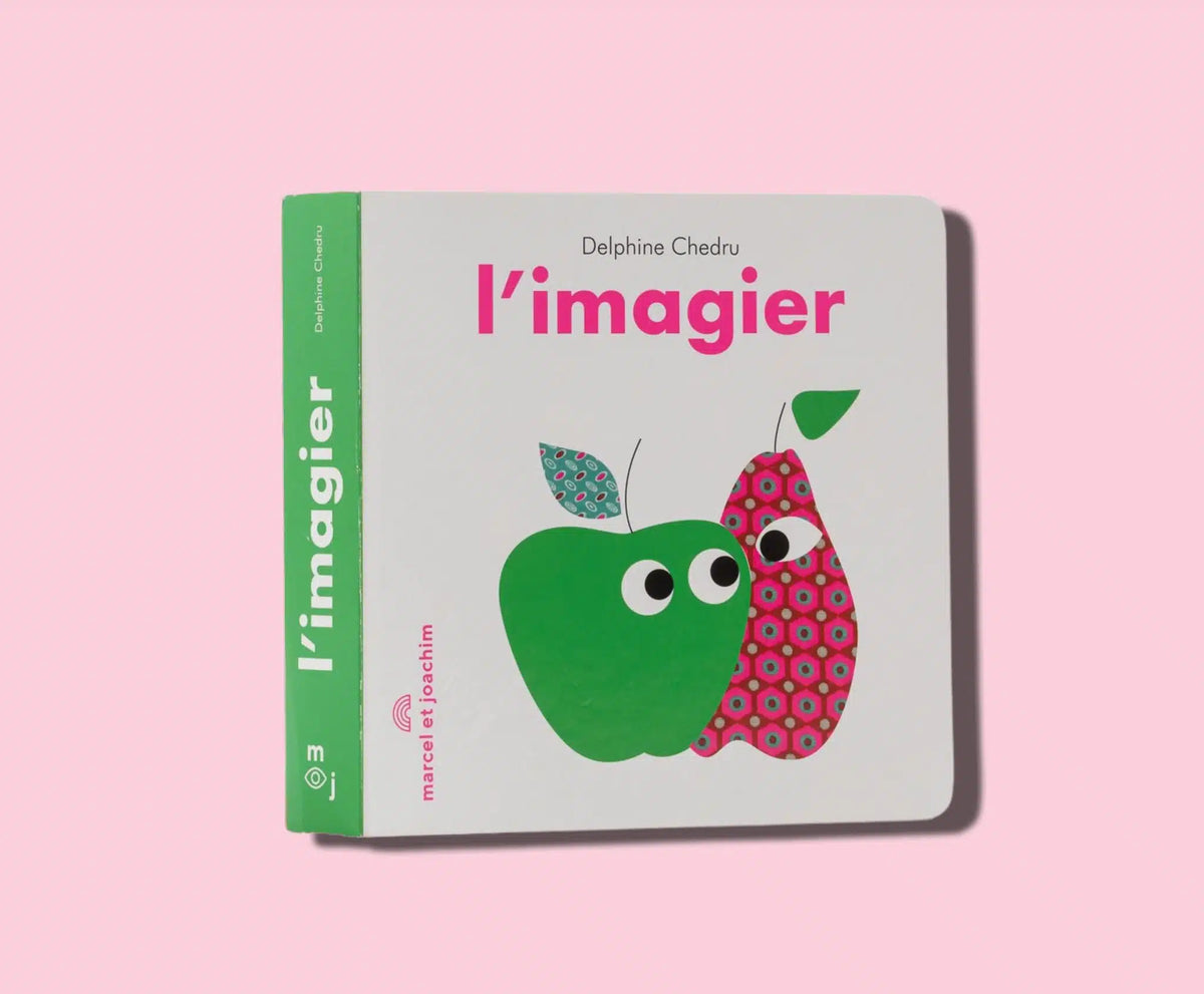 Imagier bébé cartonné L’Imagier de Delphine Chedru, Marcel &amp; Joachim : plus de cent mots illustrés
