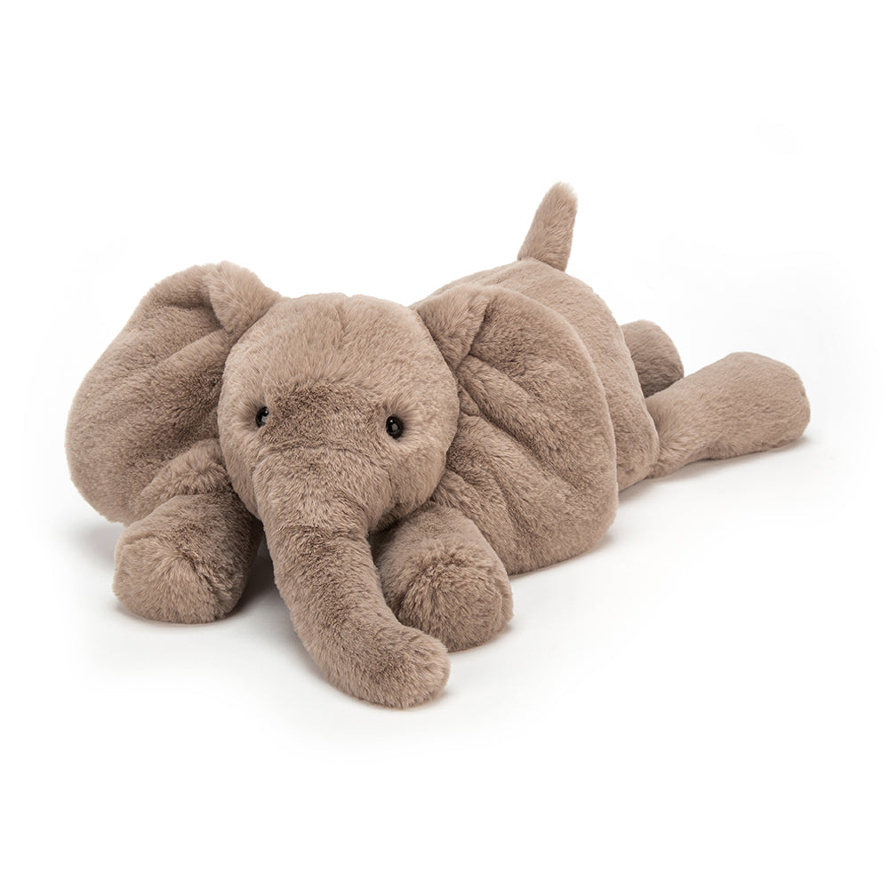Peluche éléphant Smudge Elephant Jellycat, grise