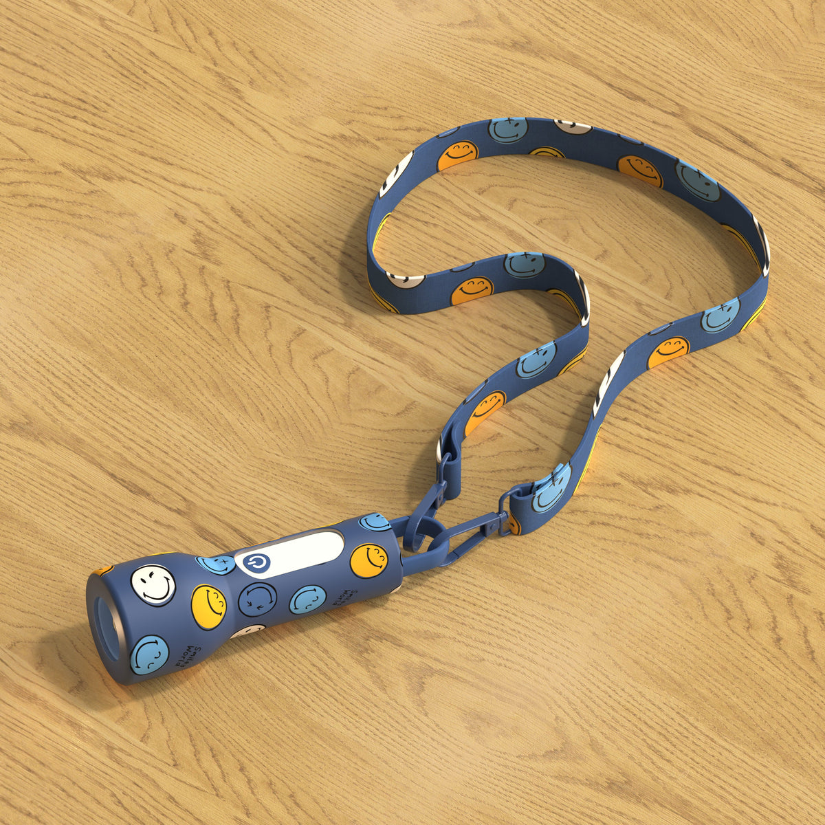 Lampe veilleuse Smiley Glowy Smiley Bleu pour enfant MOB, recharge rapide par USB-C