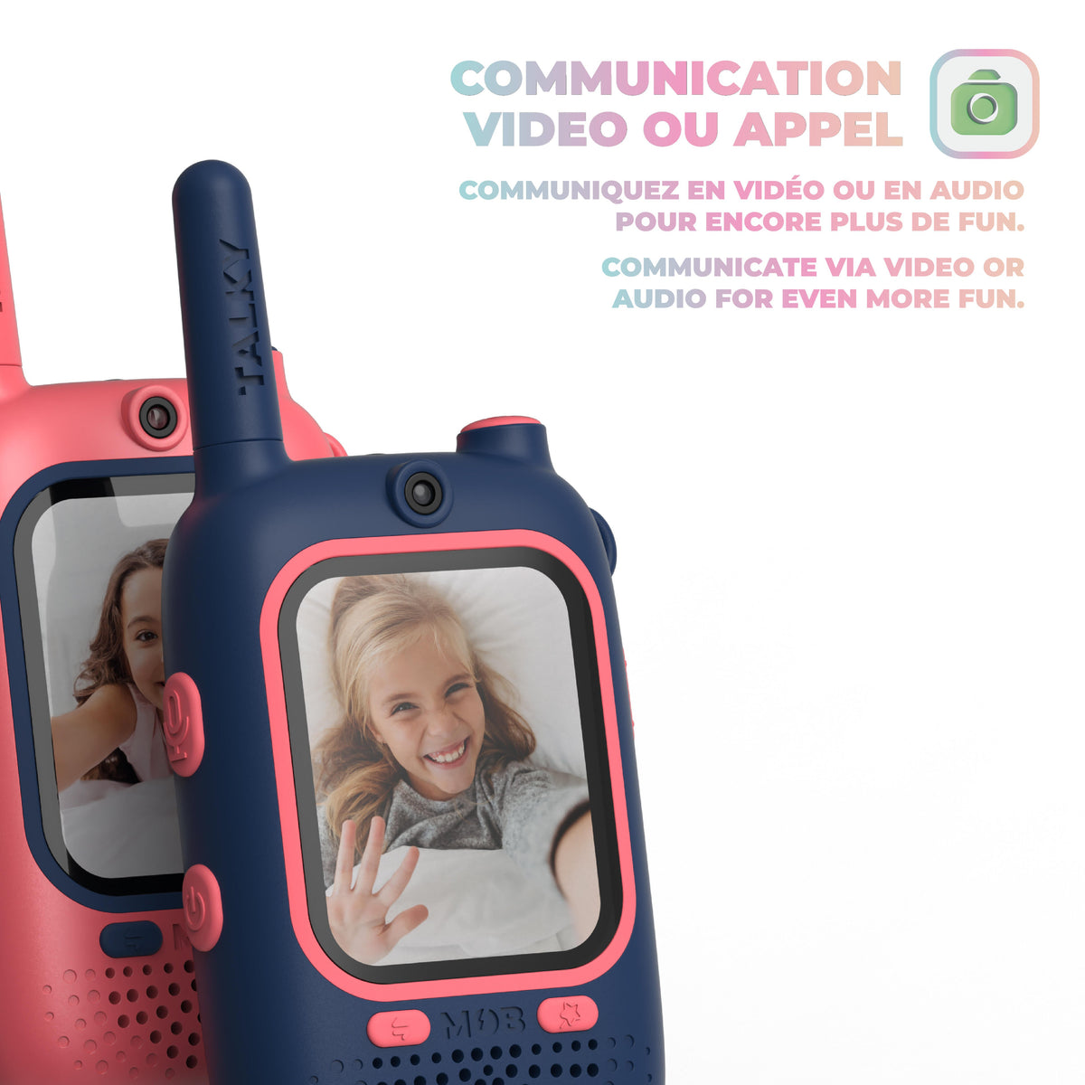 Talky Video MOB, jeu d'explorateur à la maison, au jardin ou en vacances