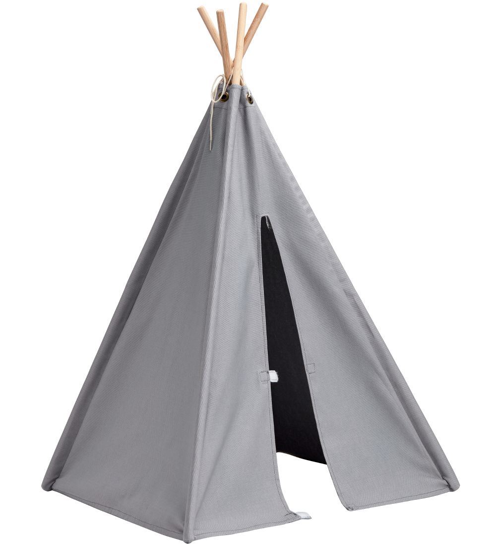 Small grey teepee tent