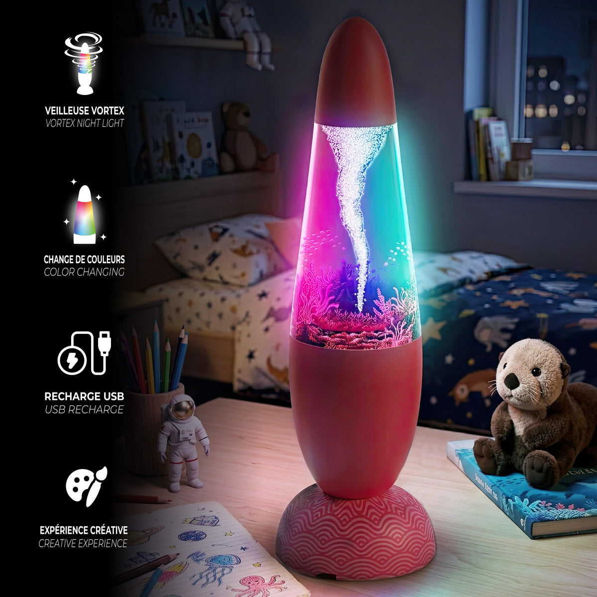 Veilleuse océan corail pour enfant Tsuny Light Coral MOB, vue 3