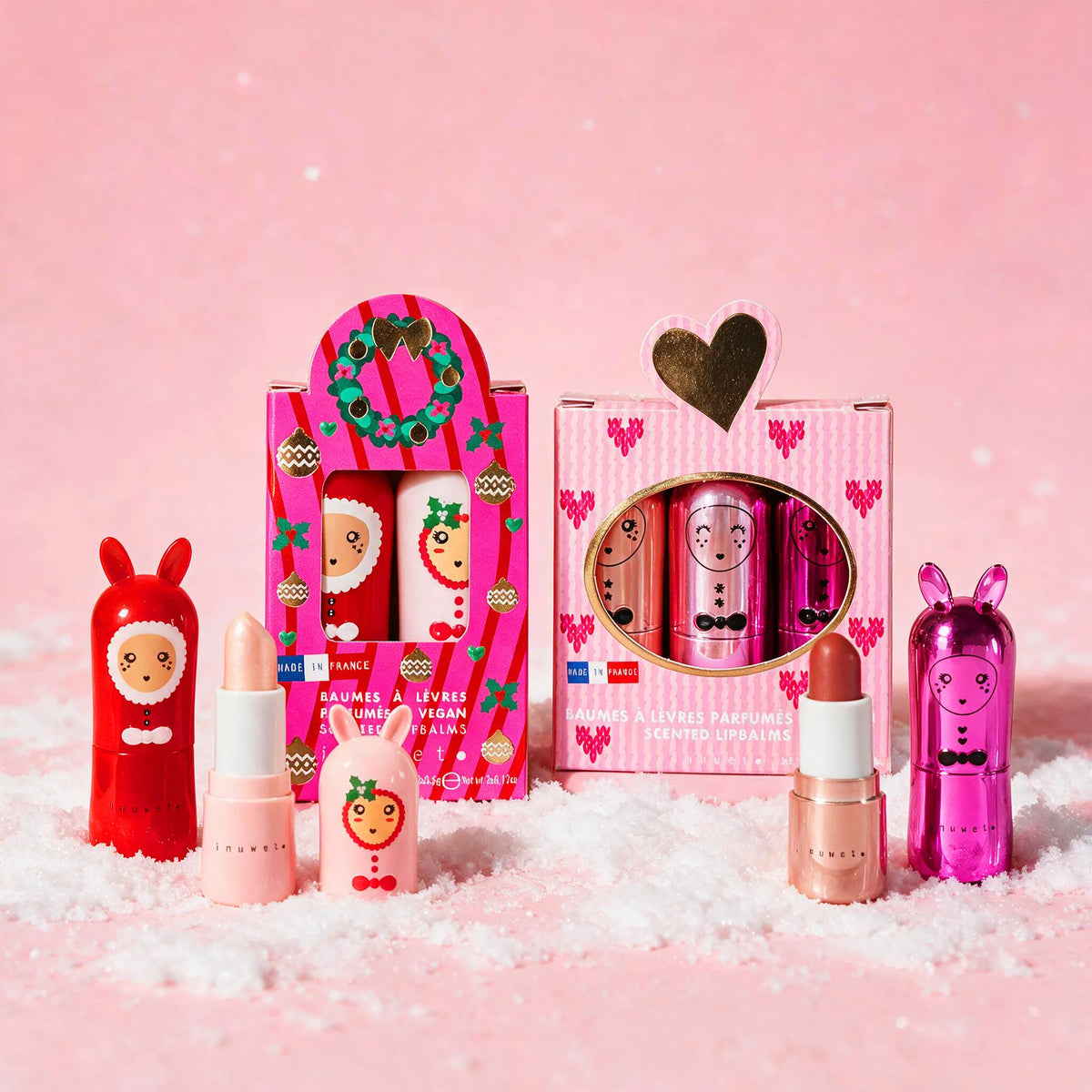 Idée cadeau pour Noël ou un anniversaire d'hiver : duo de baumes Inuwet Angel Kiss à partager