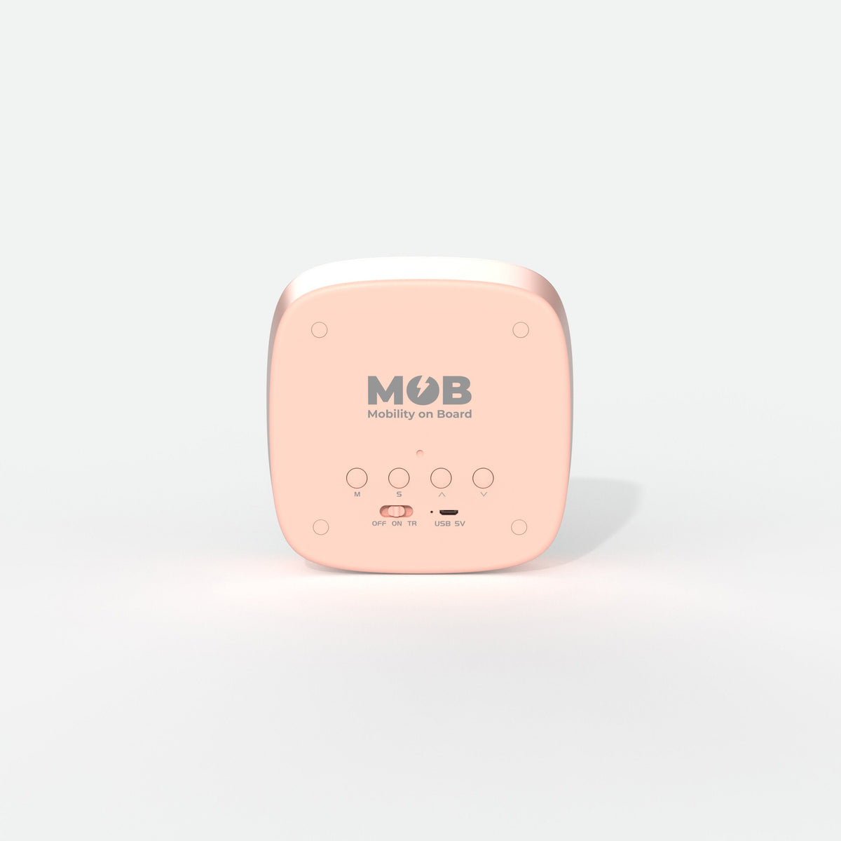 Billy Clock rose MOB, luminosité réglable d'un geste tactile