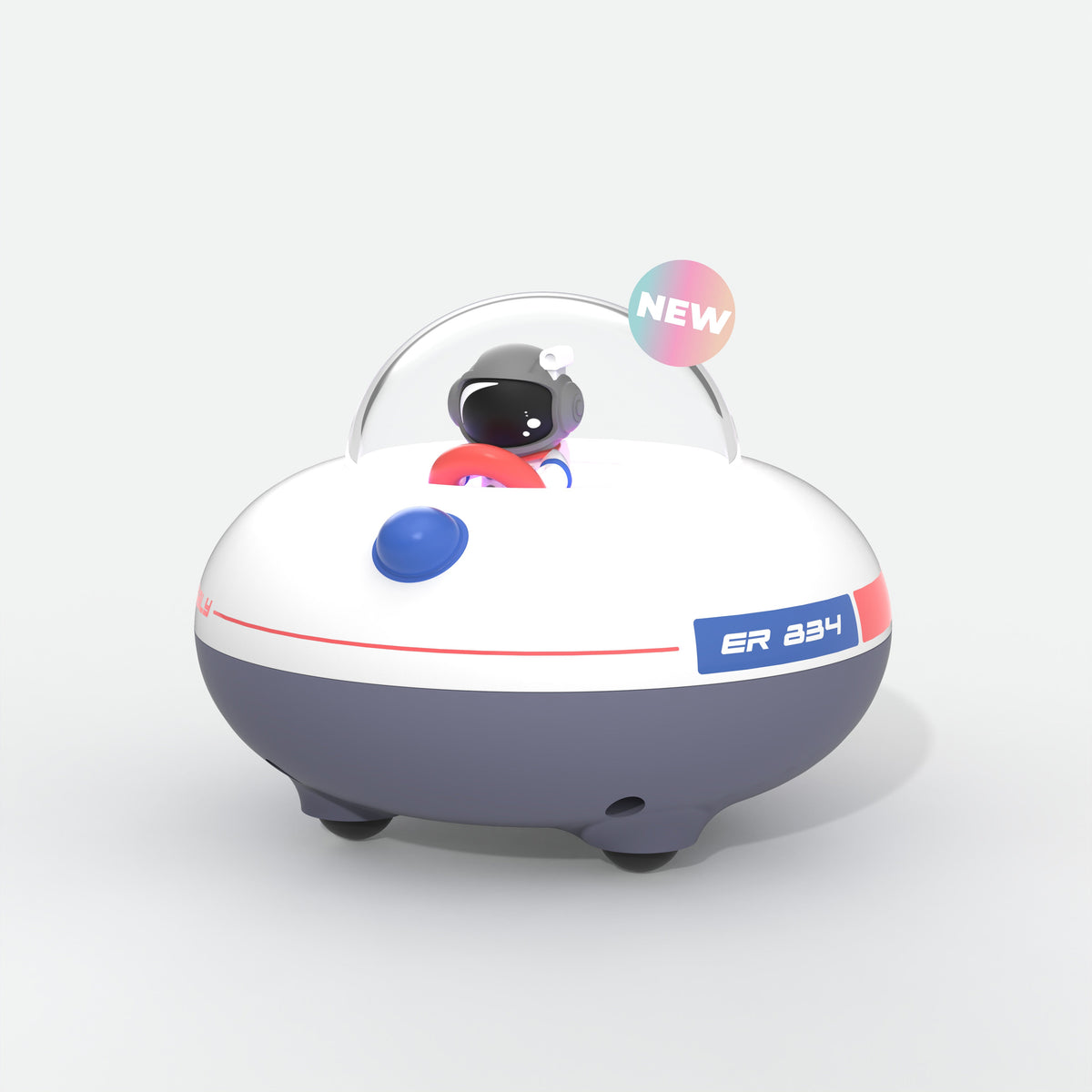 Enceinte sans fil soucoupe volante Cosmo Bubbly MOB, astronaute à l'intérieur