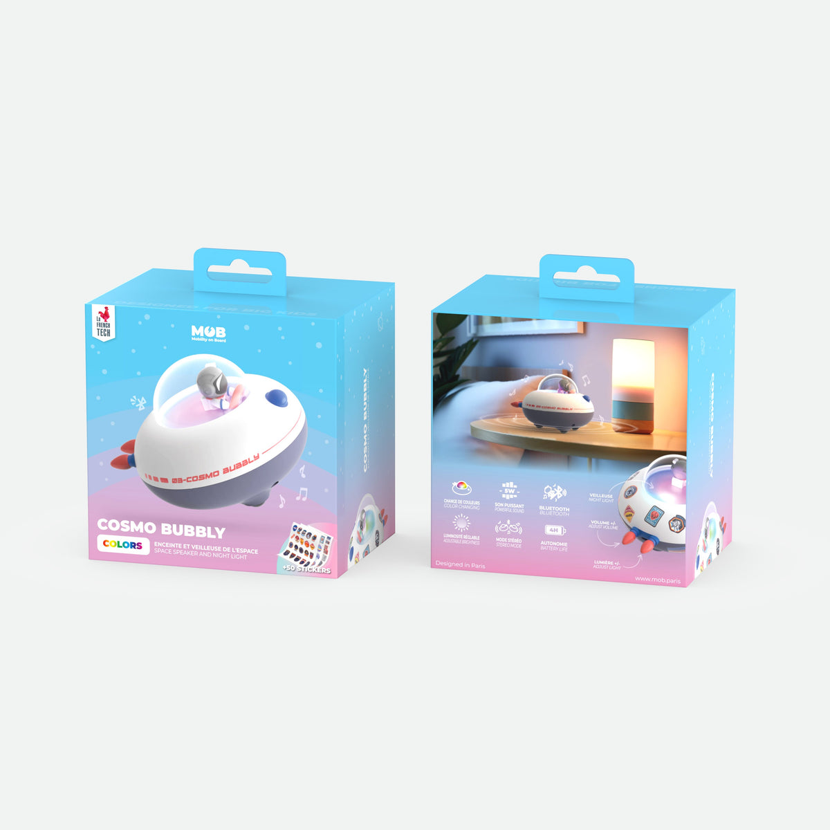 Enceinte Cosmo Bubbly MOB, cadeau pour passionné d'espace