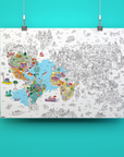 Coloring Poster - Atlas - 100 X 70