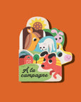 Imagier bébé tout-carton À la campagne de Ingela P Arrhenius, Marcel & Joachim : animaux de la ferme et potager