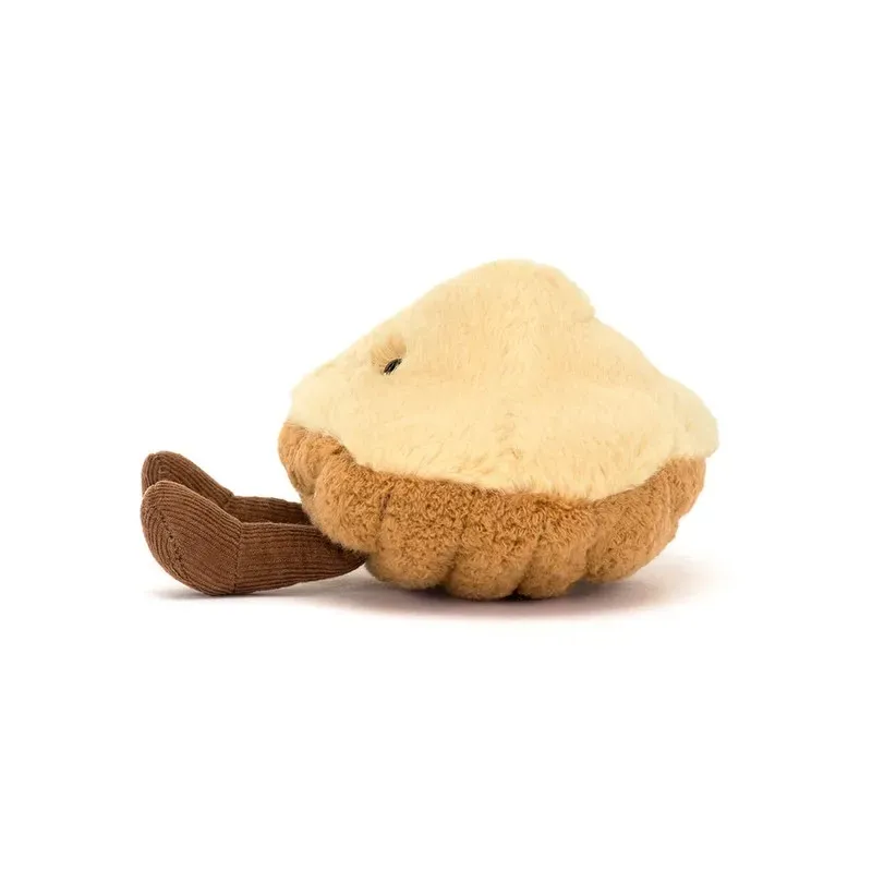 Peluche Amuseables Margaux Madeleine Jellycat, de profil, avec ses bottines