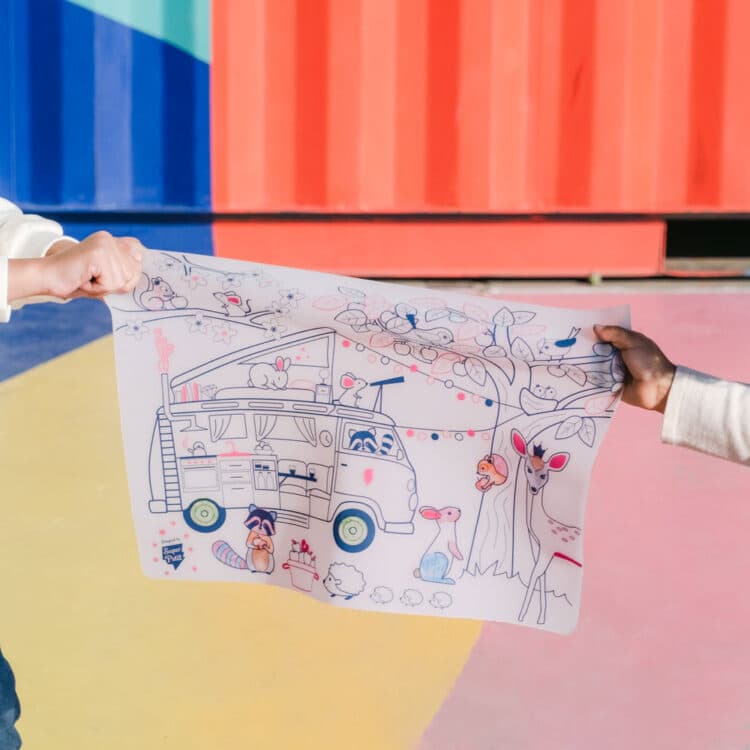 Dream Van – Set De Table À Colorier