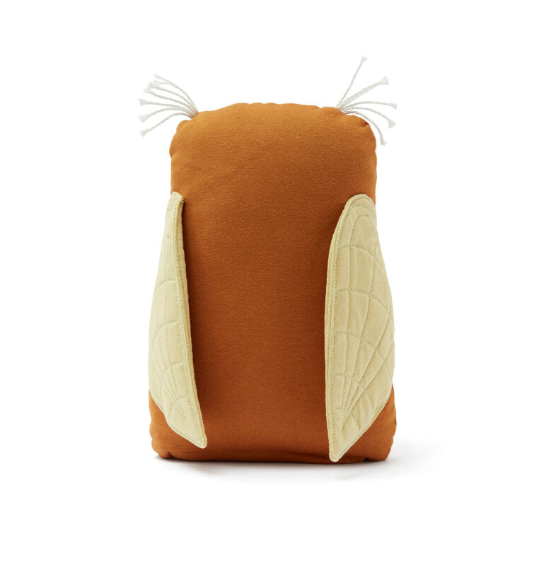 EDVIN rust owl plush toy