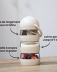 SoMiMi - la boîte doseuse XL transparente pour les déplacements - Sand
