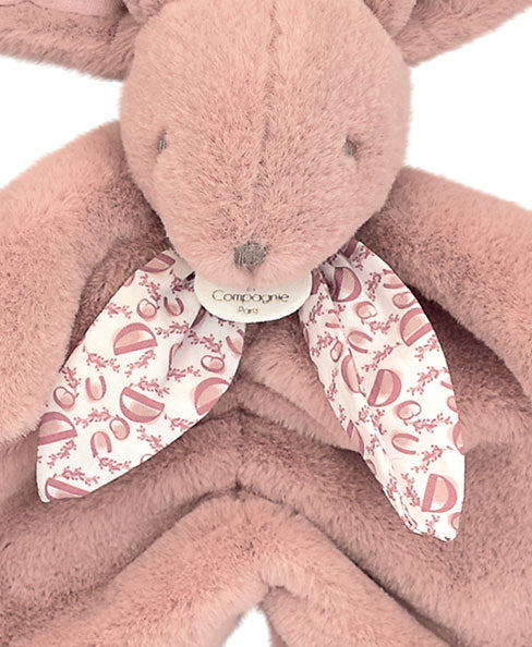 Doudou lapin rose poudré Lapin DOUDOU – taille 29 cm