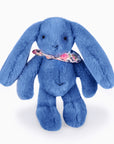 Peluche Lapin Fleurette bleu 25 cm – peluche lapin Doudou et Compagnie