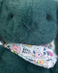 Peluche Lapin Fleurette eucalyptus 25 cm – tout doux dès la naissance