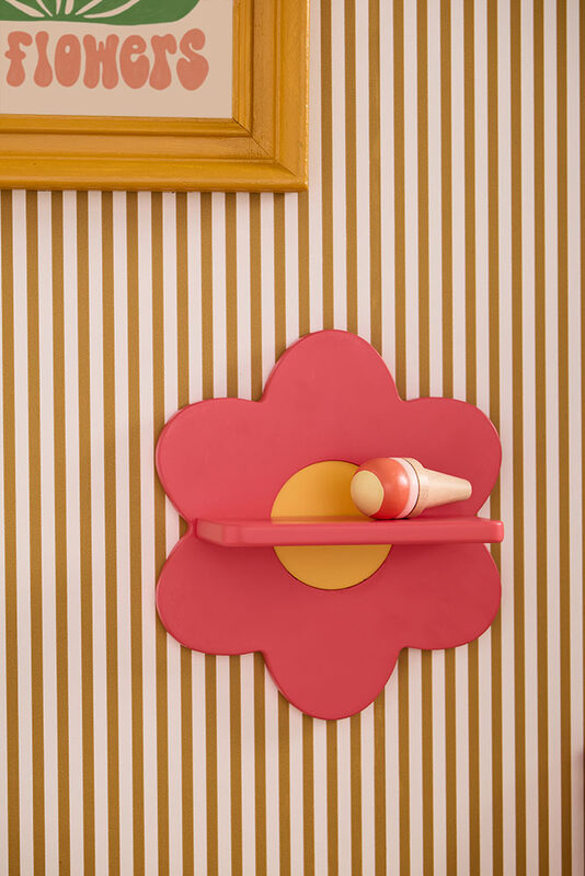 Etagère Fleur rose