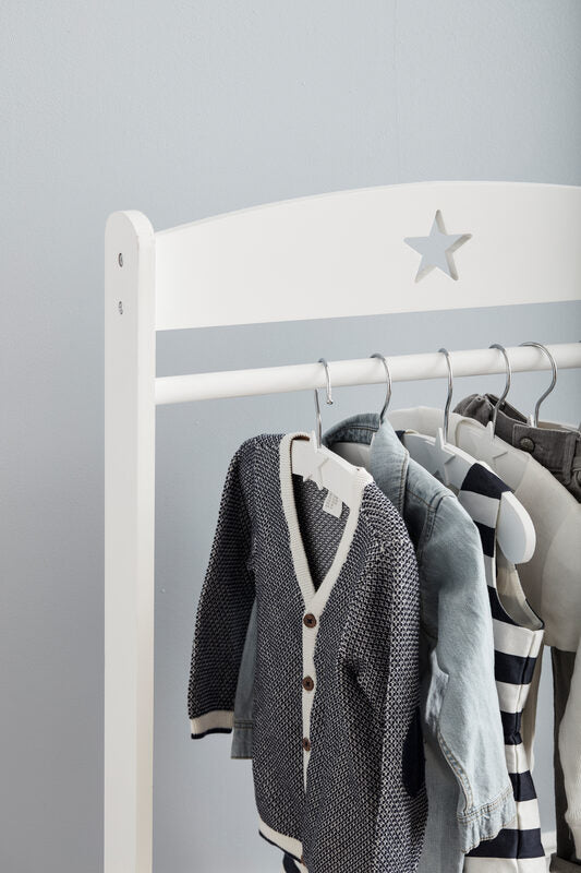 STAR white garment rack