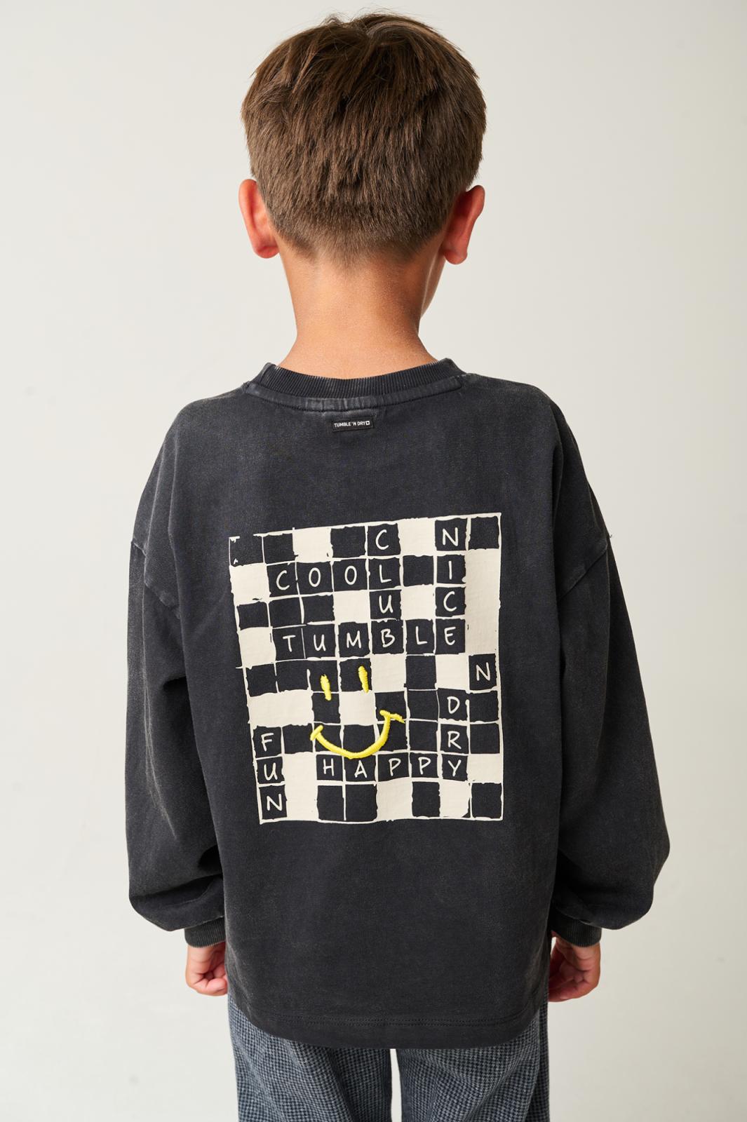 Long sleeve t-shirt Middelton black bean