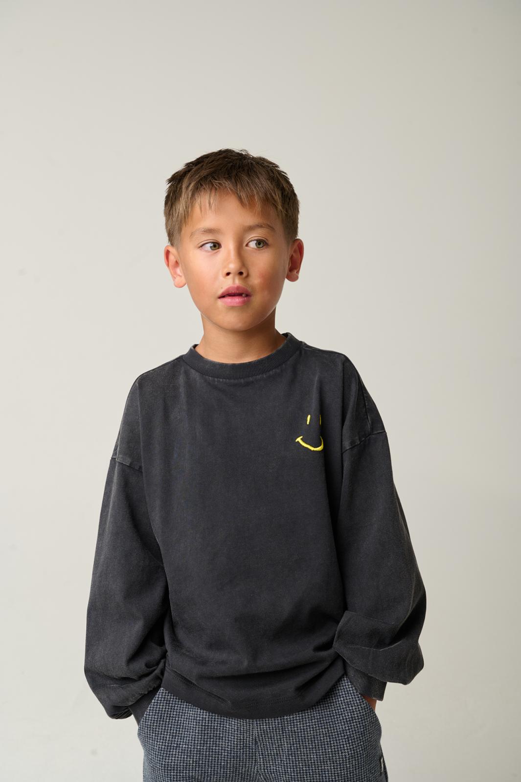 Long sleeve t-shirt Middelton black bean