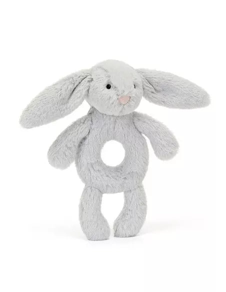 Bashful Silver Bunny Ring Rattle
