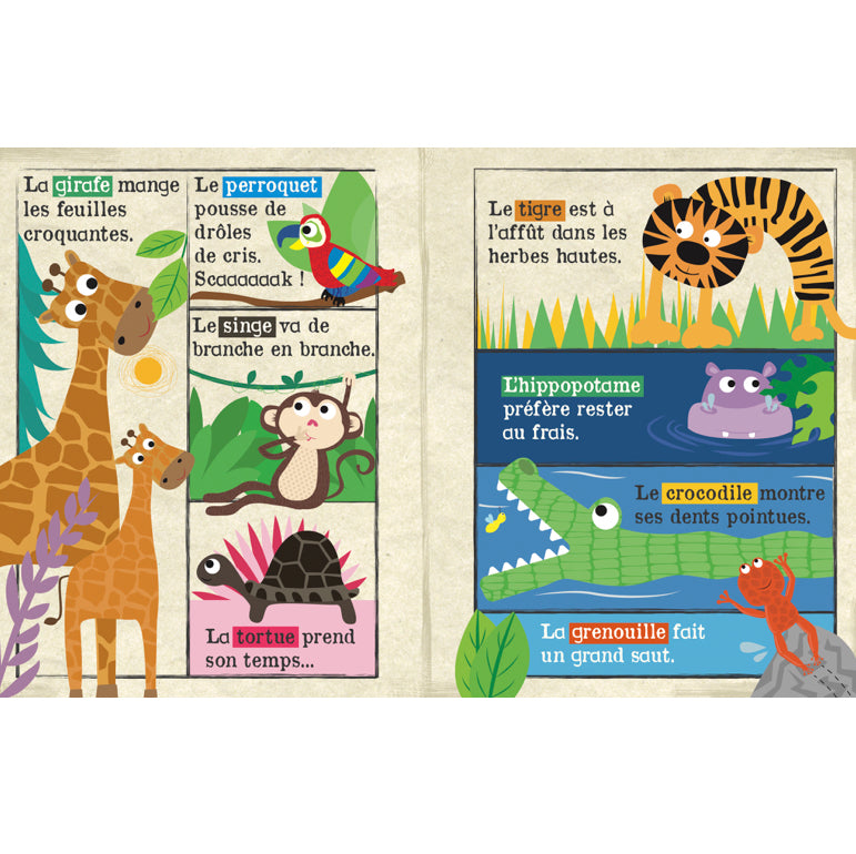 Crinkly Le Safari – livre en tissu qui crépite pour bébé