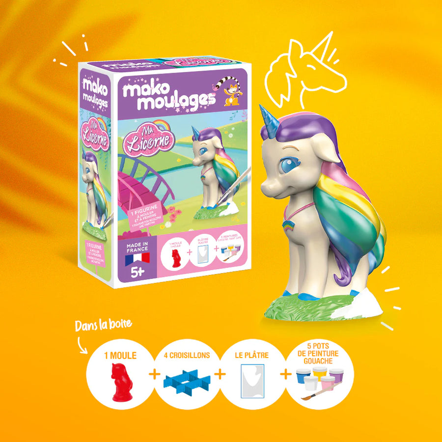 Mako moulages Ma licorne Arc-en-ciel