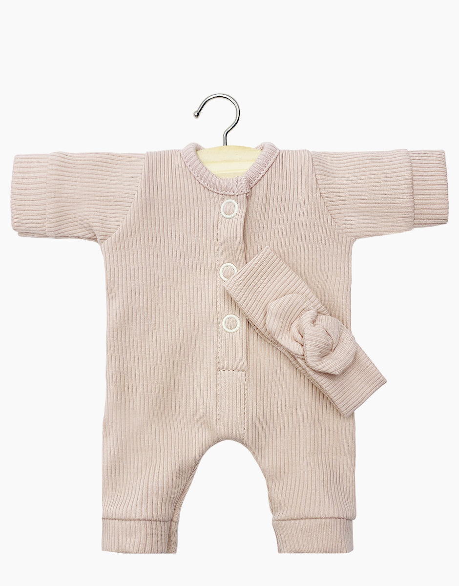 Vêtements Pour Poupée Minikane (28-34 Cm) - Combinaison Et Headband - Fait Main En France