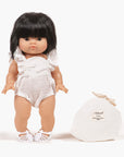 Gordis - Lou retro cotton gauze romper in cream with pouch