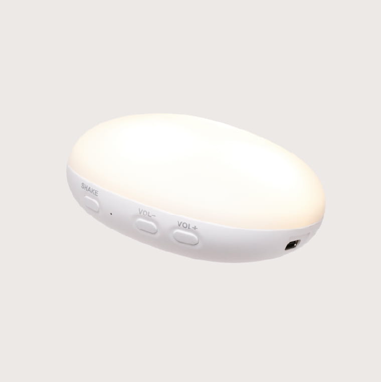 Lapin veilleuse Nature Bio Sable beige clair Moonie, module sonore et lumineux