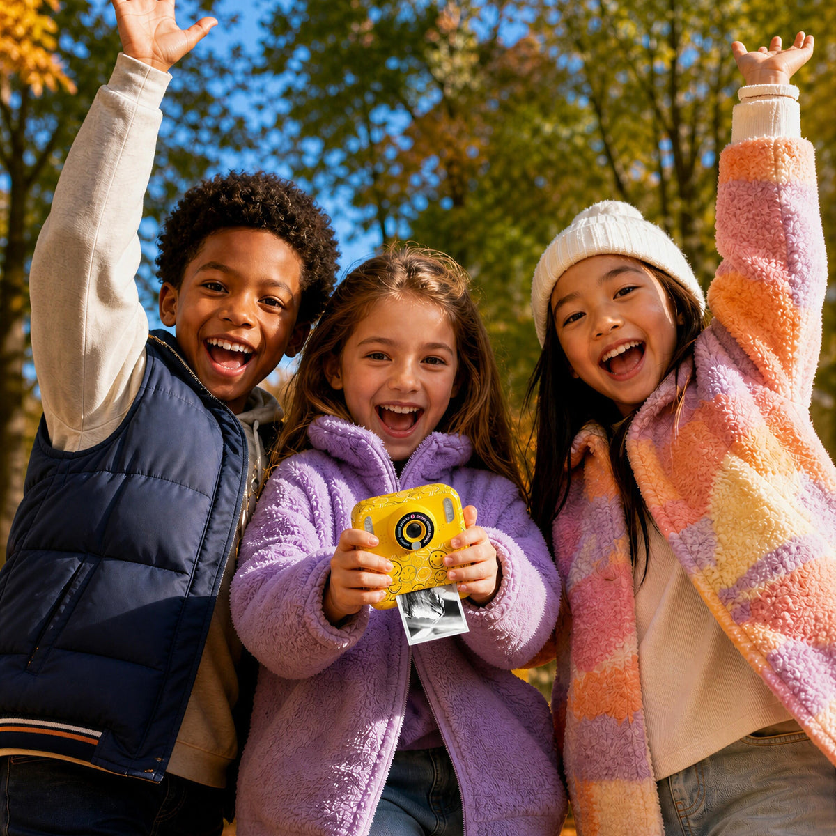 Appareil photo instantané jaune pour enfant Pixismiley Smiley World MOB, vue 6