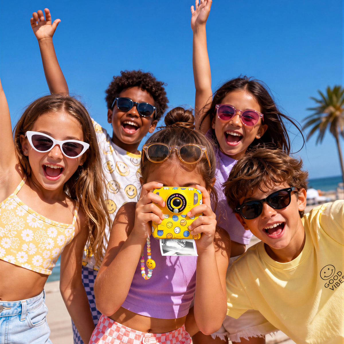 Appareil photo instantané bleu pour enfant Pixismiley Smiley World MOB, vue 7