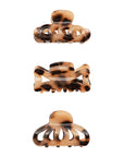 Assorted Leopard Mini Claw Clips