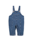 Combinaison en denim Blue Denim pour bébé, marque Play Up, vue de face 