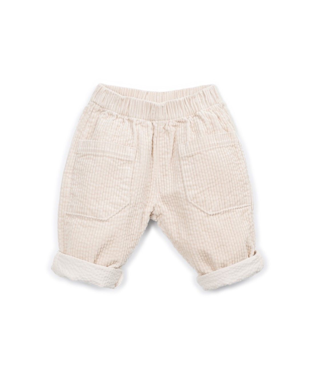 Pantalon en velours côtelé Sketches pour bébé, marque Play Up, vue de face