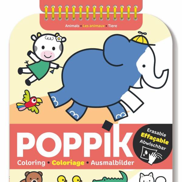 Coloring Animals Erasable – coloriage effaçable enfant Poppik