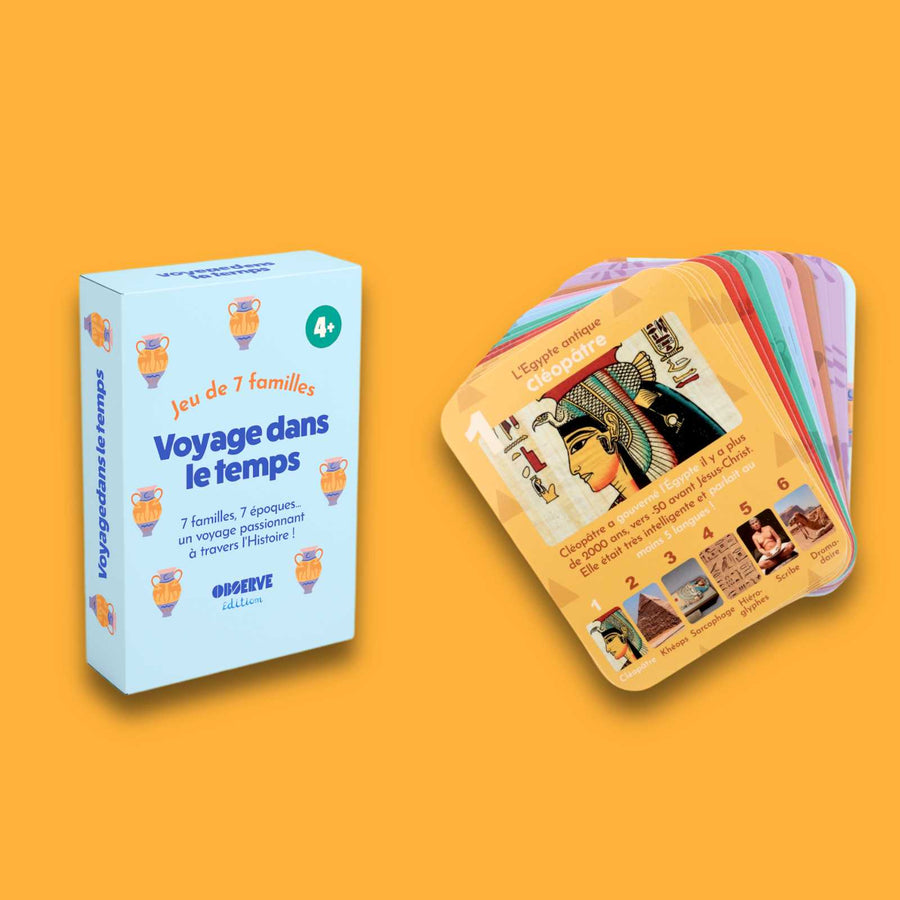 Jeu de 7 familles - Voyage dans le temps - HISTOIRE