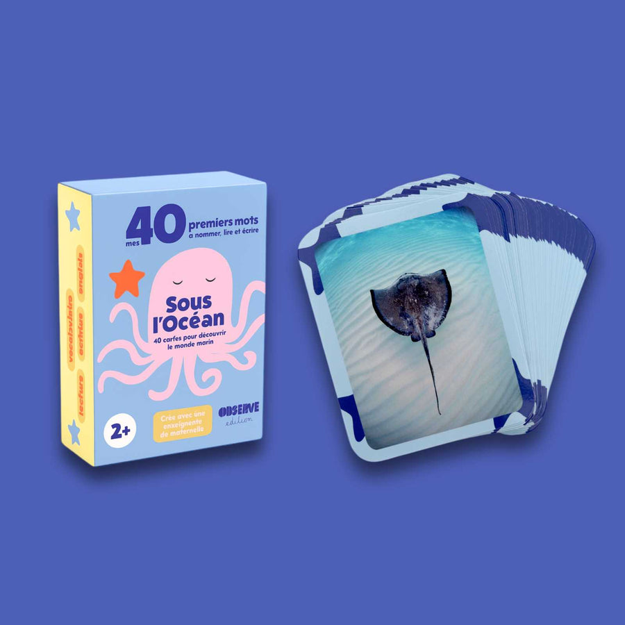Cartes Flash - Matériel de vocabulaire, lecture et écriture - MERS & OCÉANS