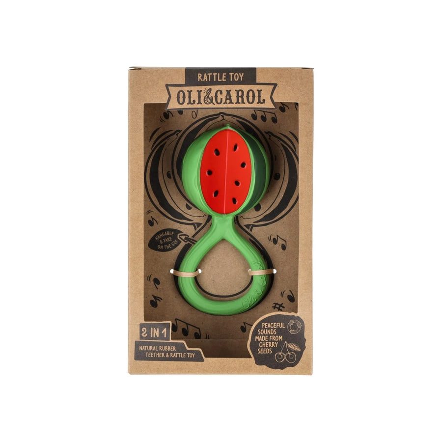 Watermelon Rackets Toy Watermelon Rattle Toy Oli & Carol