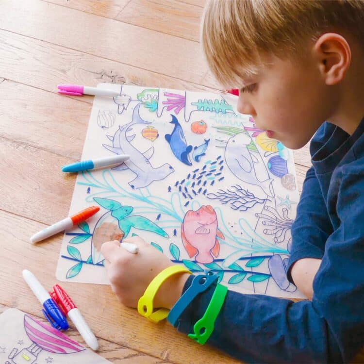 Barrière de Corail – Set De Table À Colorier