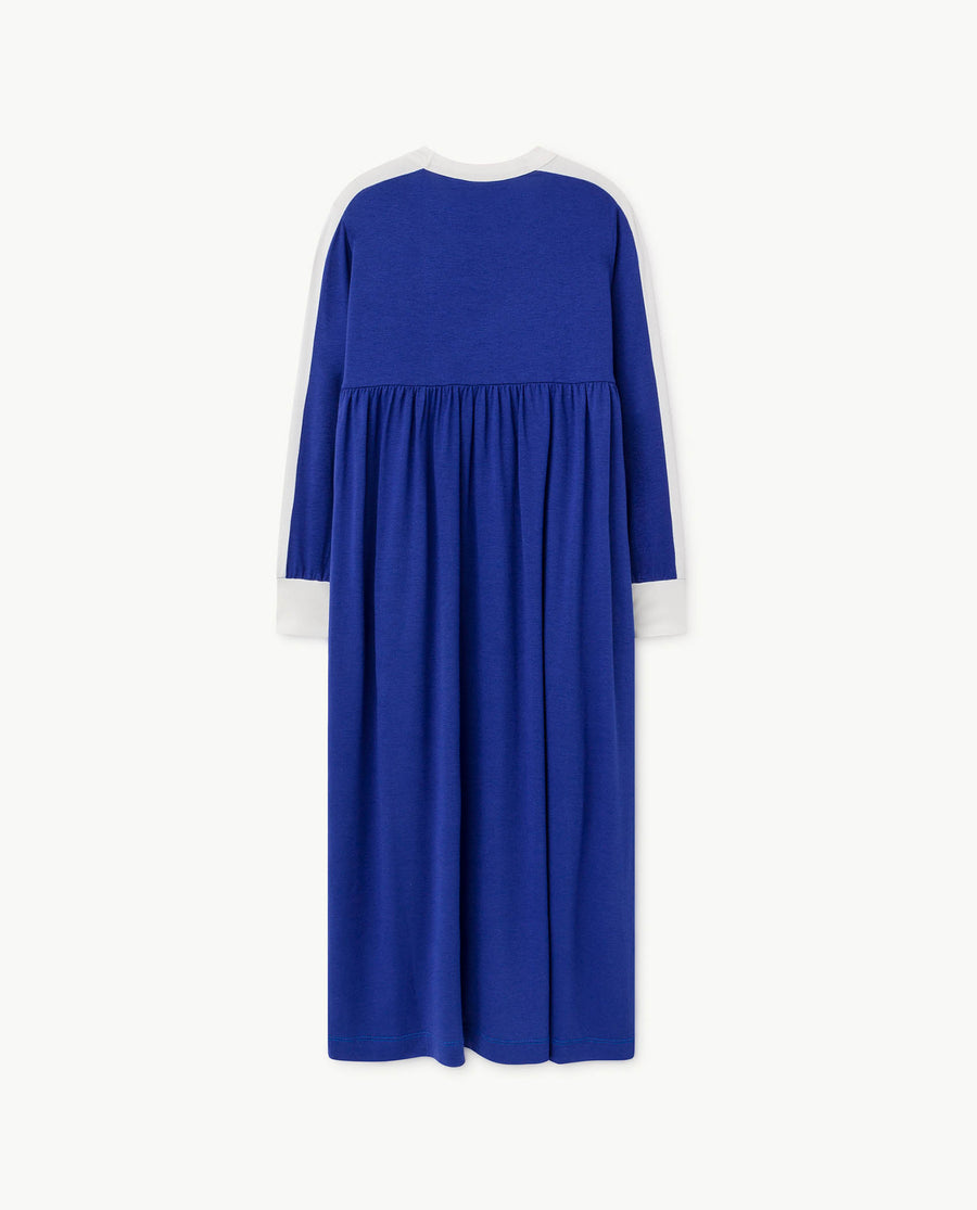 Cockatoo Kids Dress Deep Blue Shield