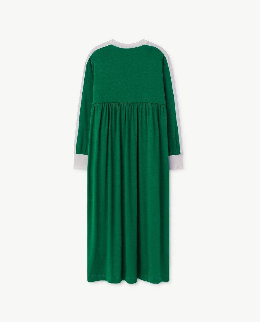 Cockatoo Kids Dress Electric Green Shiel