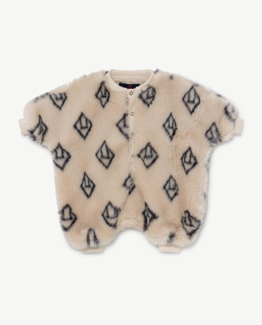 Chihuaha Babies Overall Soft Beige